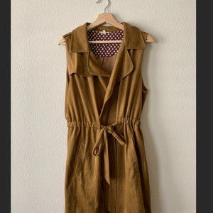 Faux Suede Vest